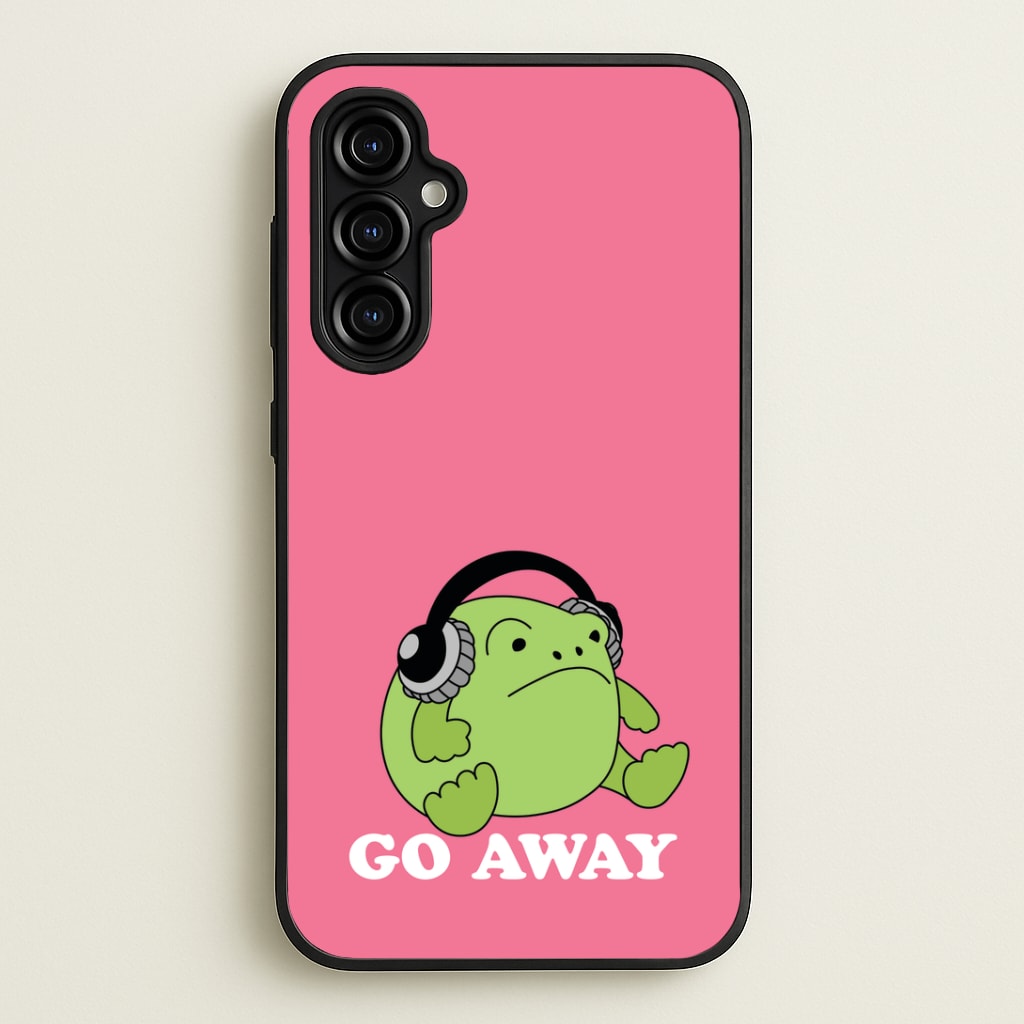 Go Away Grumpy Frog Phone Case