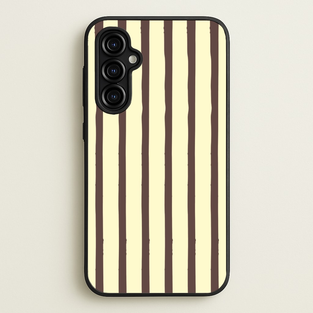 Vanilla & Chocolate Stripes Phone Case