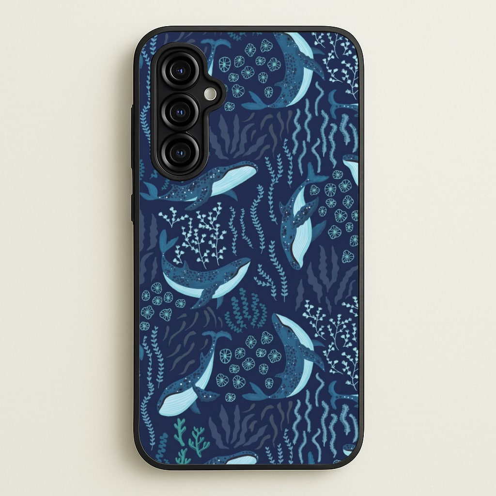 Midnight Whale Reef Phone Case
