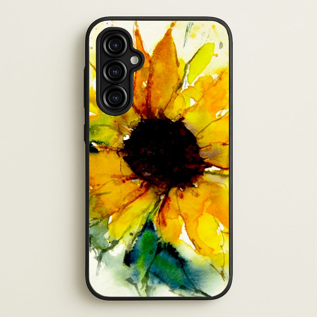 Watercolour Sunflower Phone Case