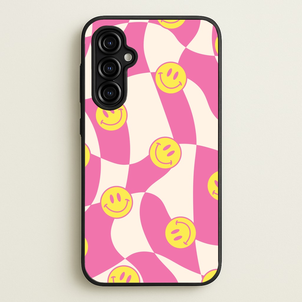 Smiley Checkboard - Trippy Patterns Phone Case