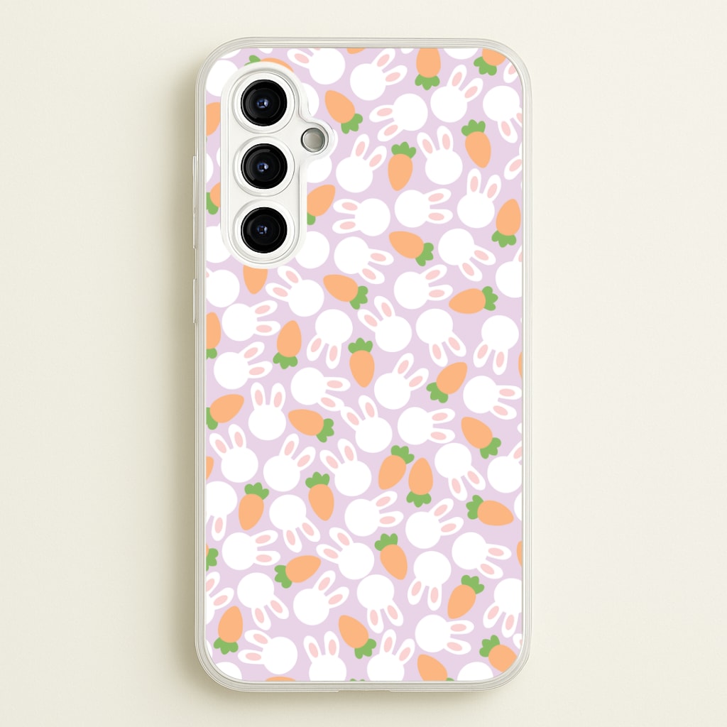 Rabbits And Carrots - Easter Patterns Phone Case