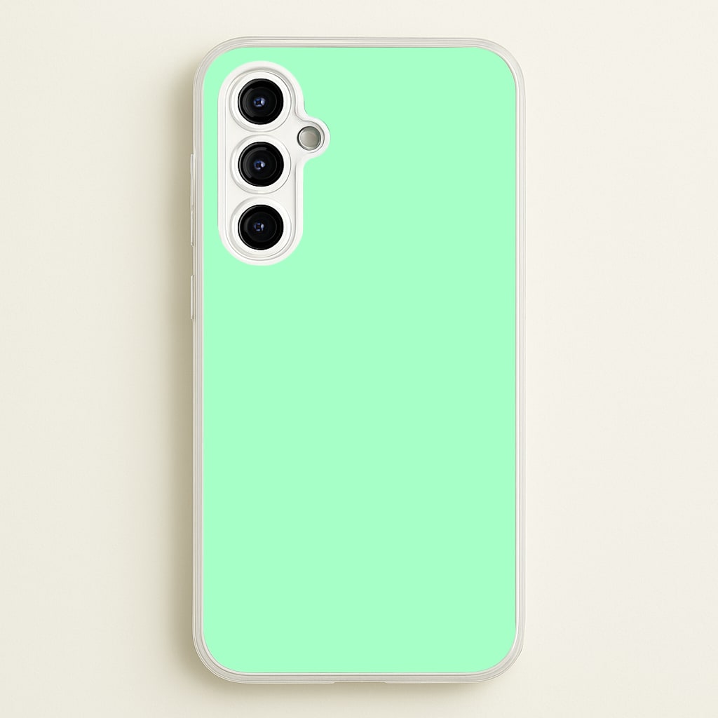 Back To Casics - Pretty Pastels - Plain Green Phone Case