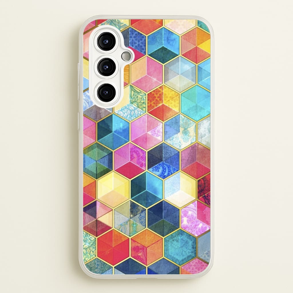 Colourful Honeycomb Pattern Phone Case