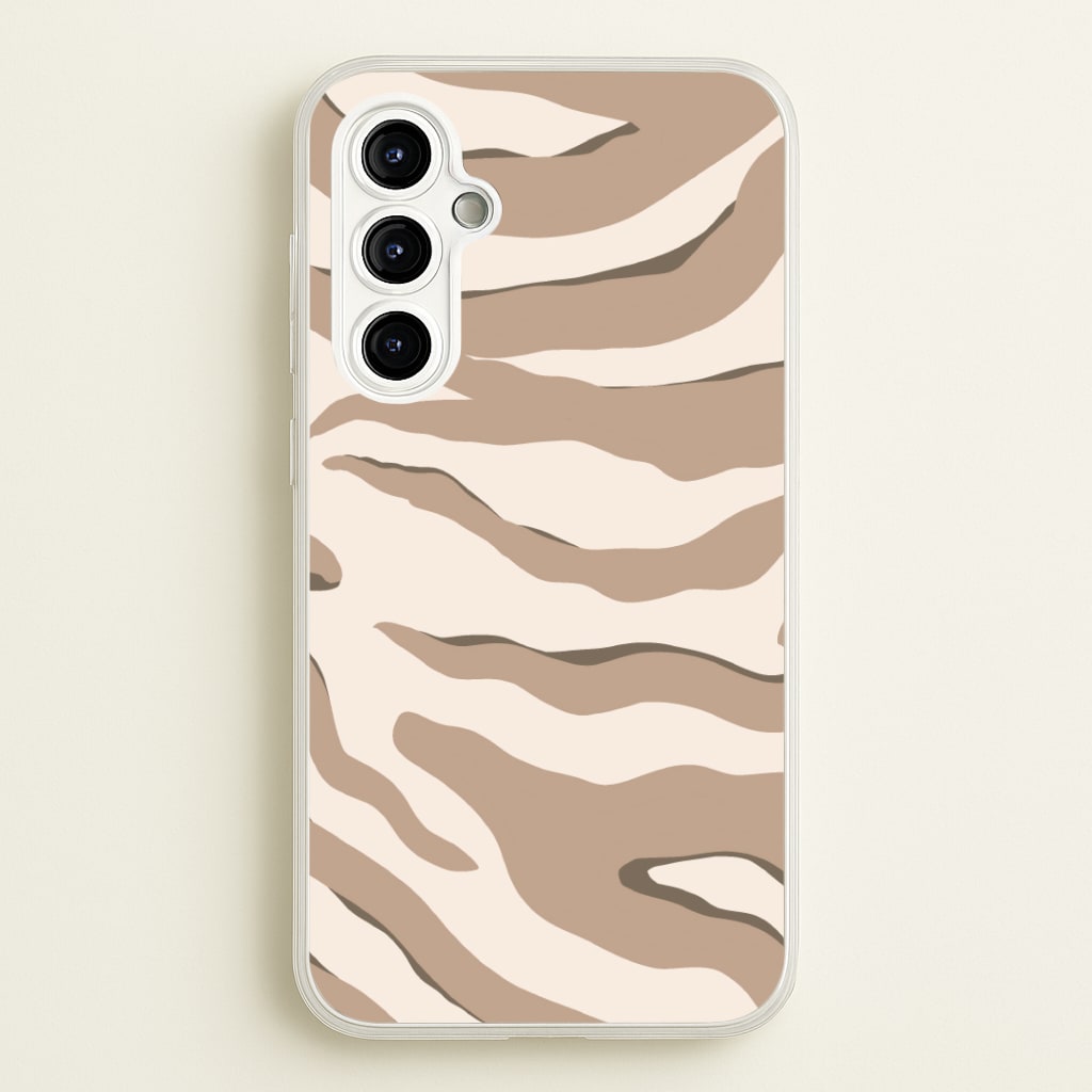Neutral Tiger Print Phone Case