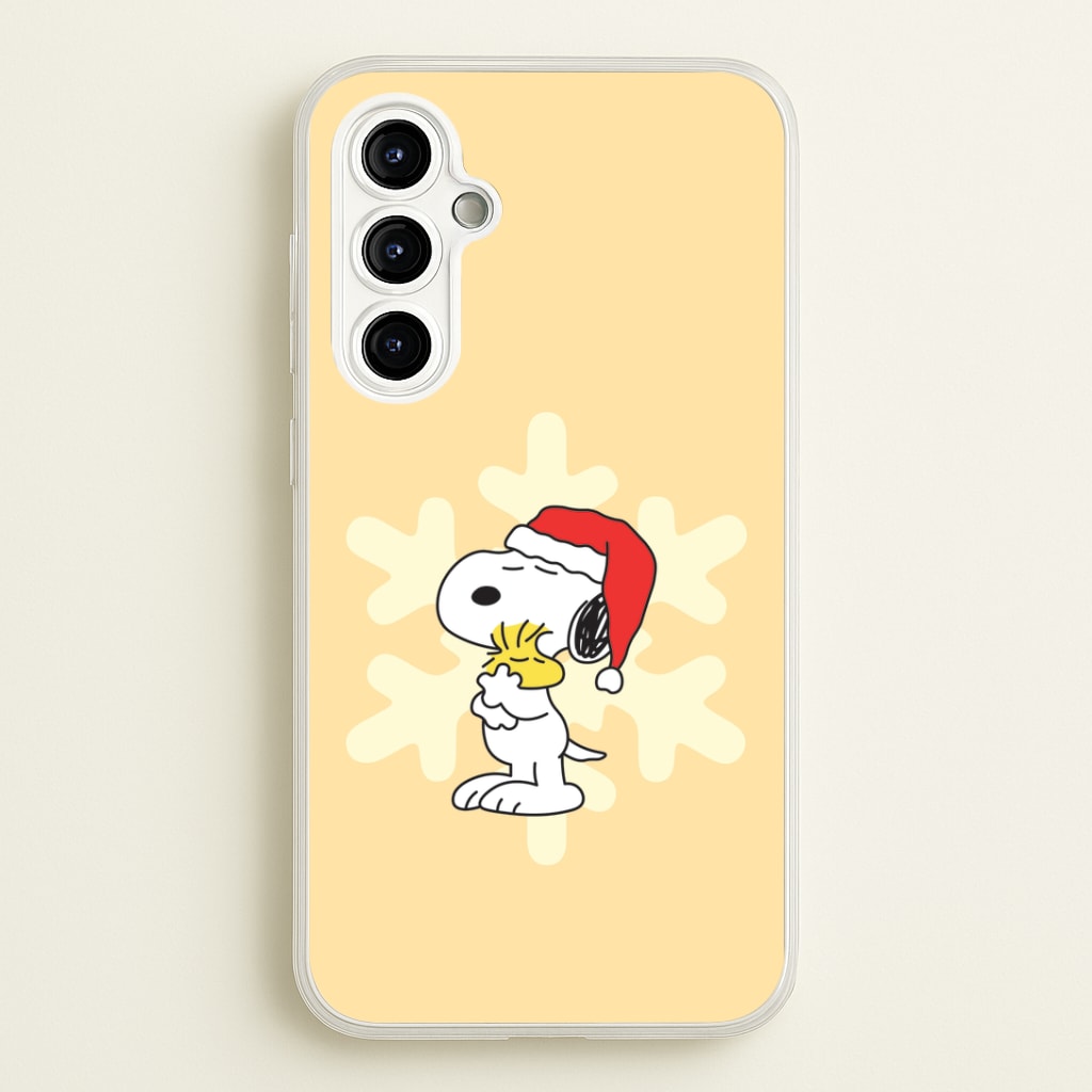 Christmas Cartoon Beagle And Bird Phone Case