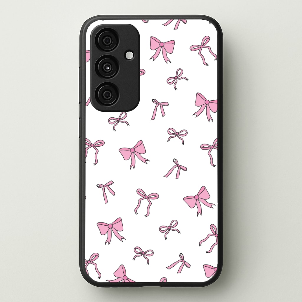 Coquette Variety Pink Bows Pattern Phone Case - Galaxy A55 / Standard