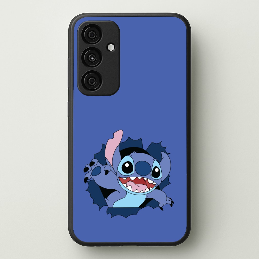 Torn Blue Alien Phone Case