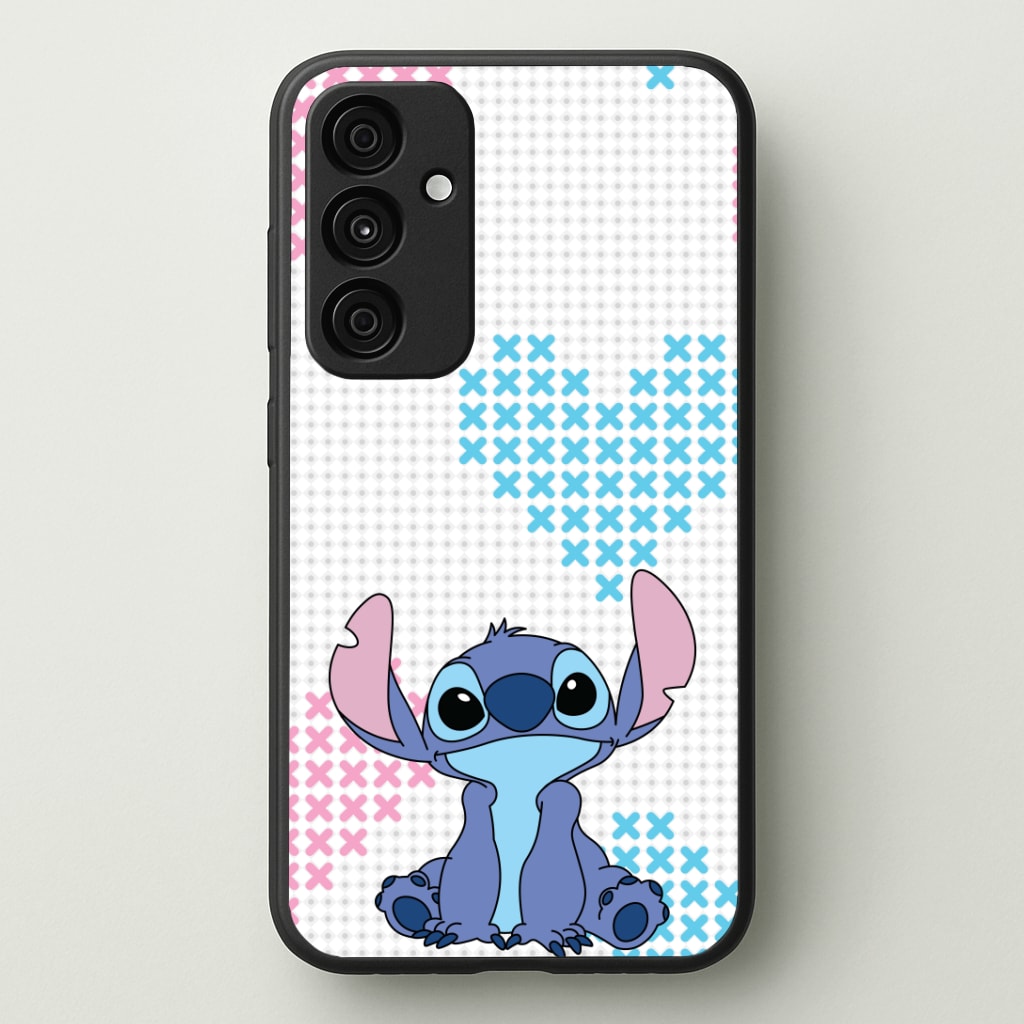 Blue Alien Hearts Phone Case