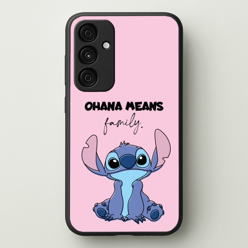 Ohana Means Family Pink Phone Case