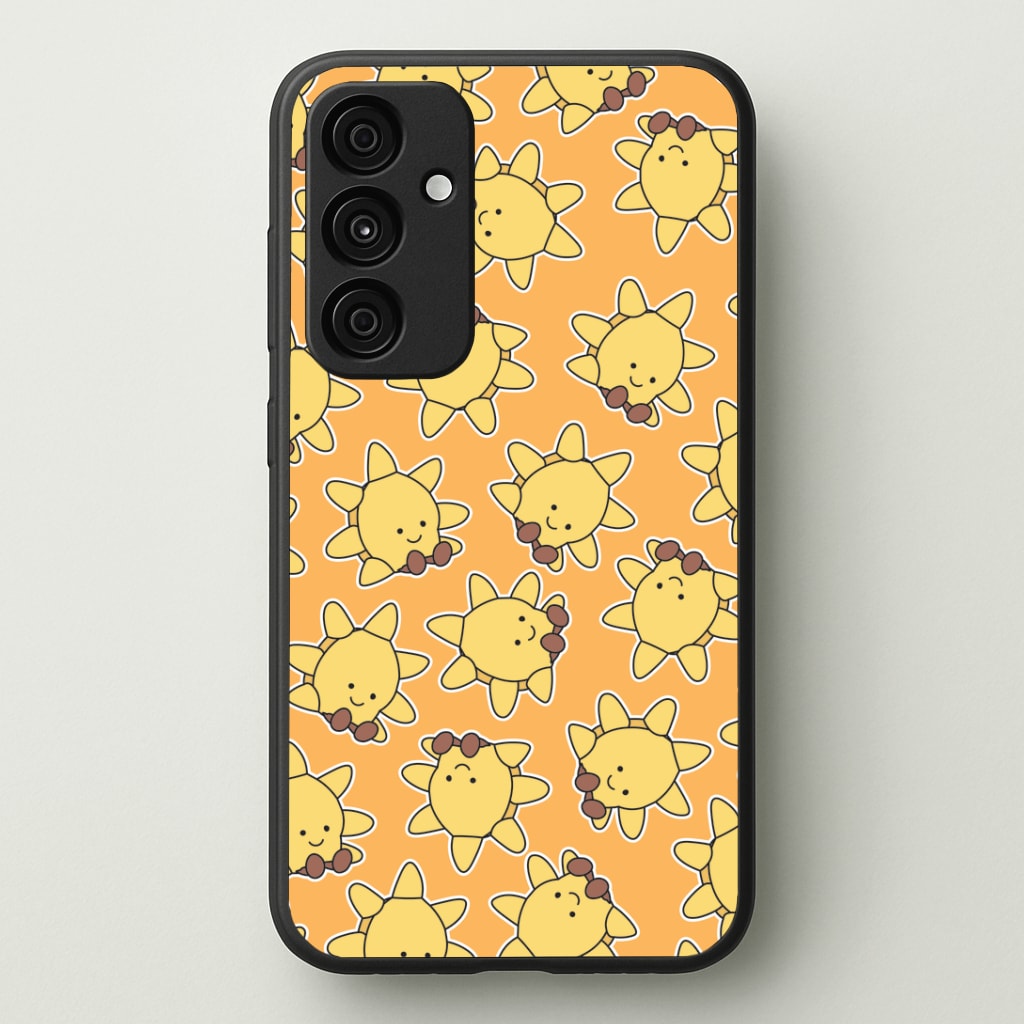 Sun Pattern - Plushy Phone Case
