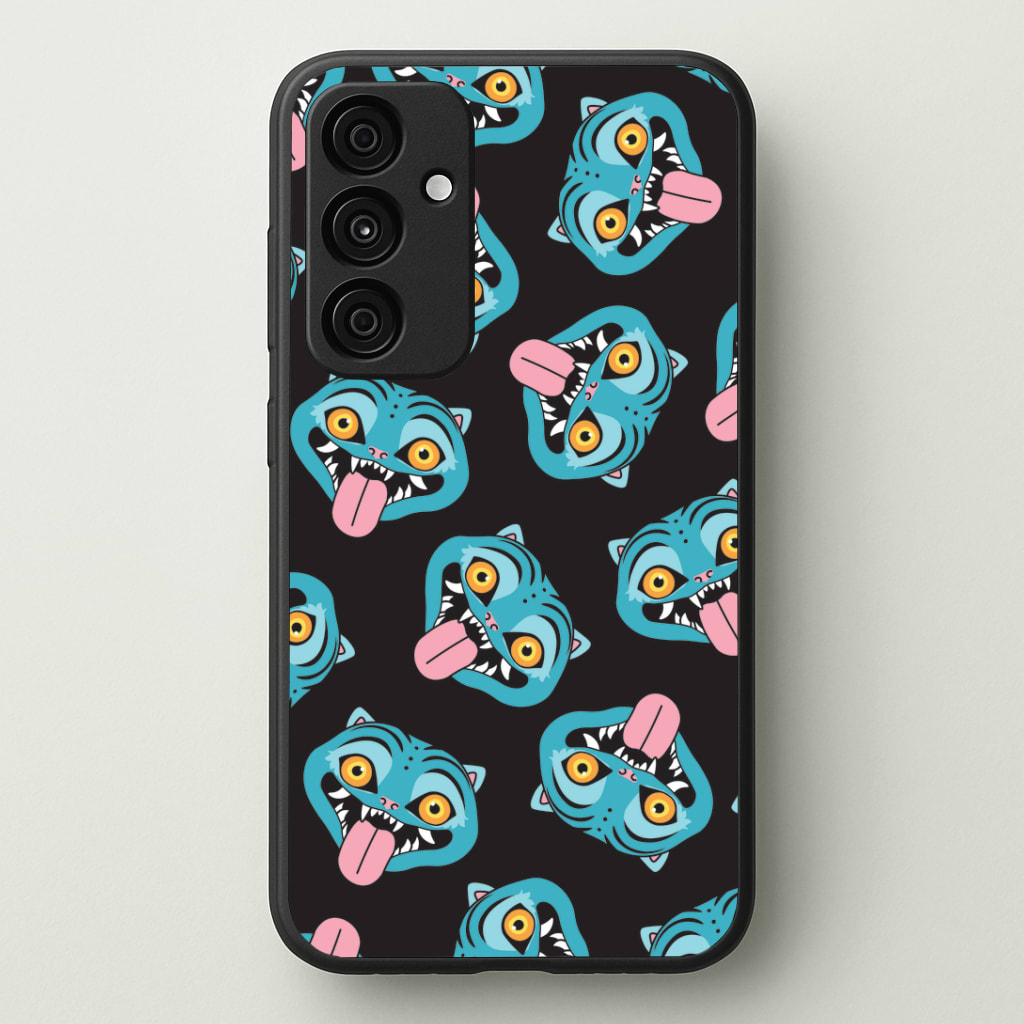 Demon Cat Pattern Phone Case