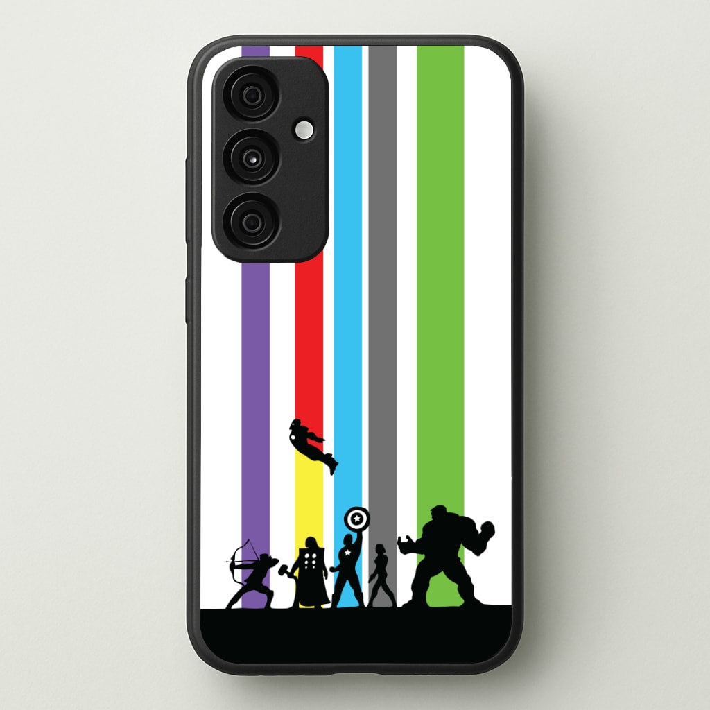 Superhero Team Silhouette Phone Case