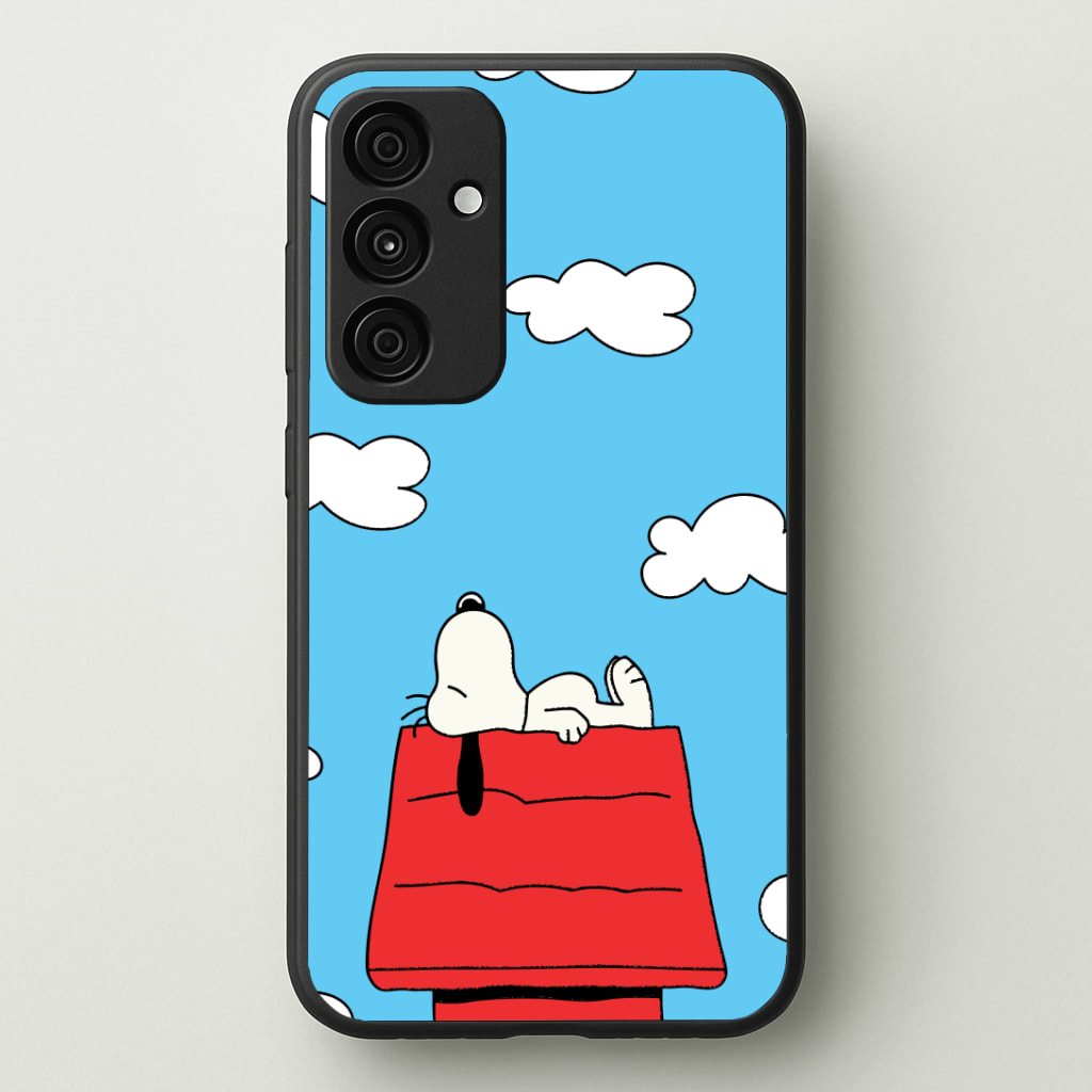 Cartoon Beagle Sleeping Phone Case - Galaxy A55 / Standard