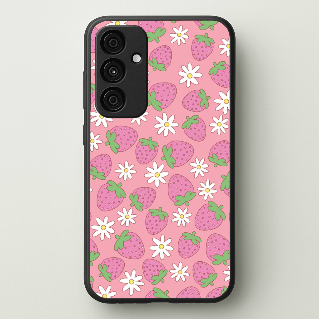 Pink Strawberries - Spring Patterns Phone Case