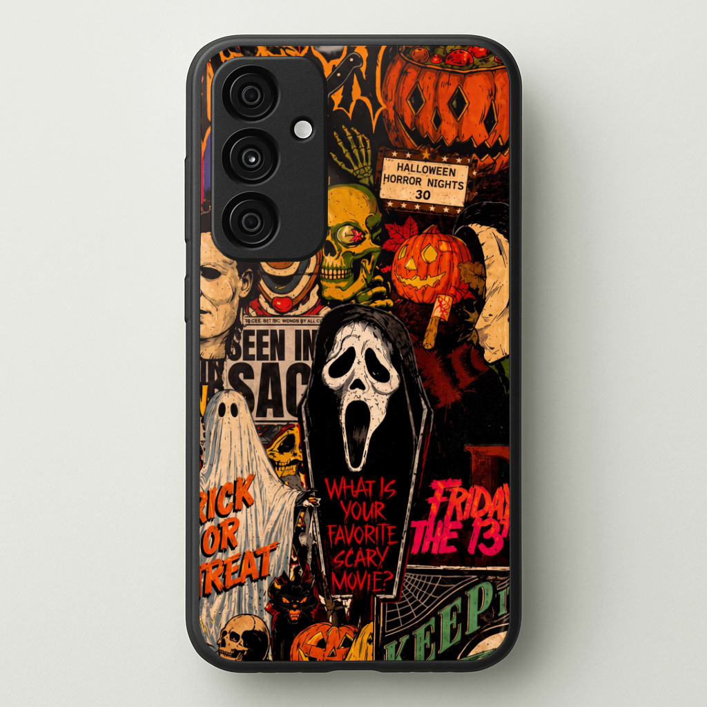 Horror Movie Sticker Collage Phone Case