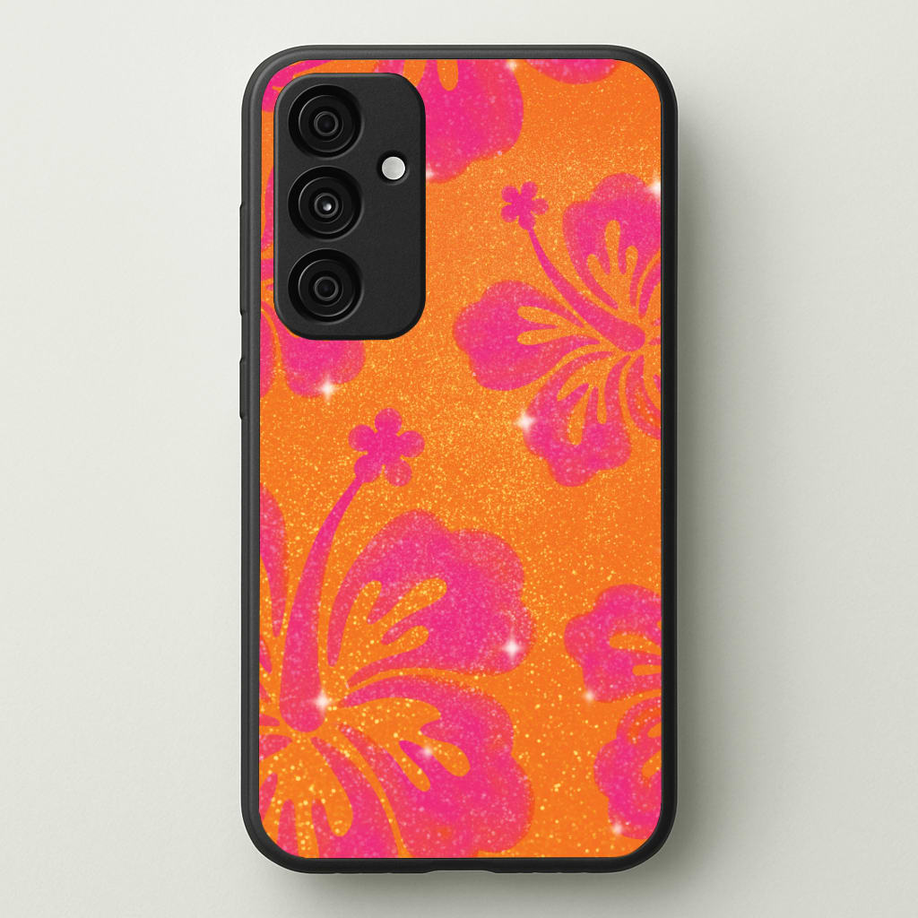Shimmer Hibiscus Phone Case