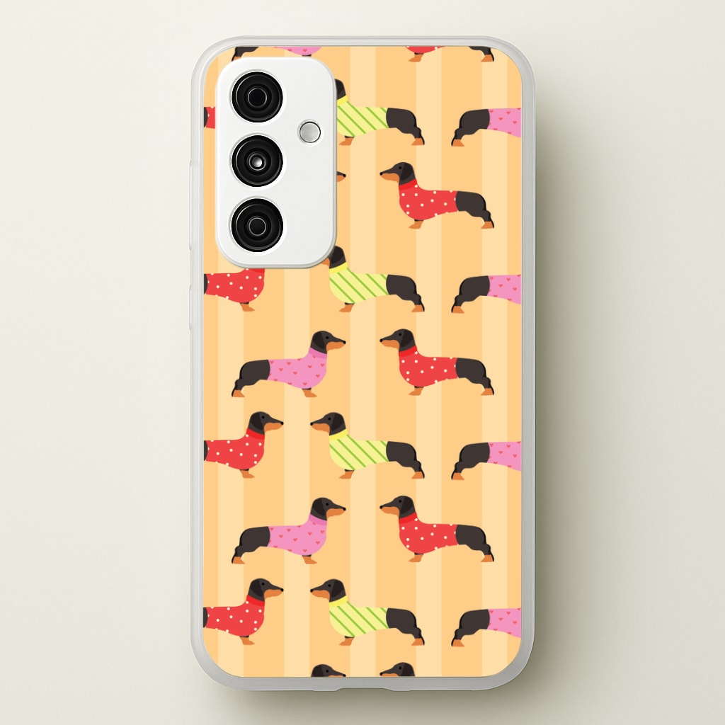 Dachshunds In Sweaters Pattern Phone Case