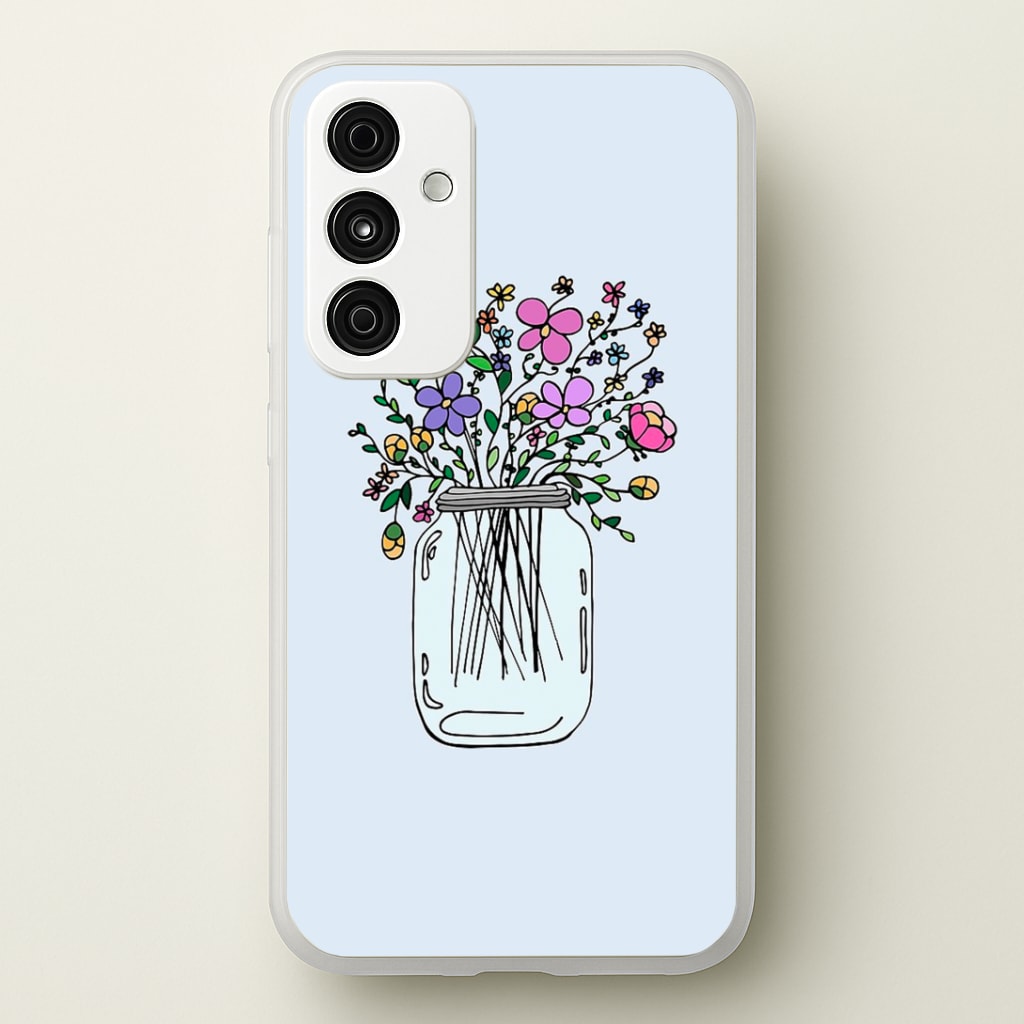 Cartoon Flower Jar Phone Case