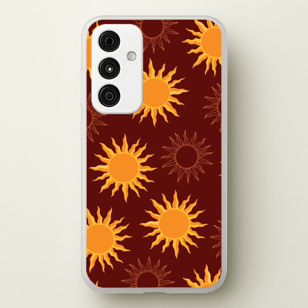 Vintage Sun Pattern Phone Case