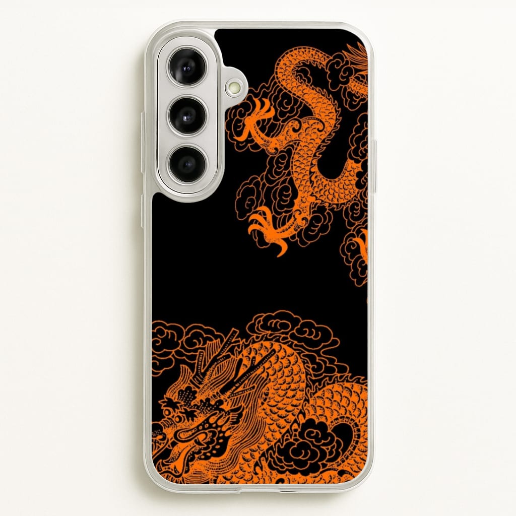 Orange Dragon Phone Case
