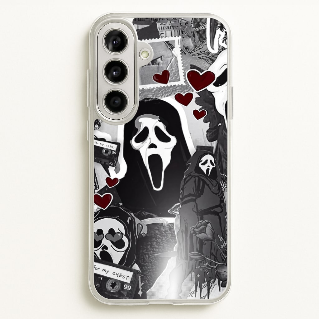 Monochrome Scream Collage Phone Case