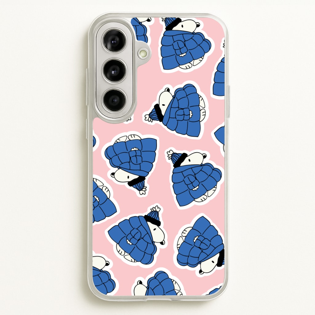 Cartoon Beagle Puffer Jacket Pattern Phone Case