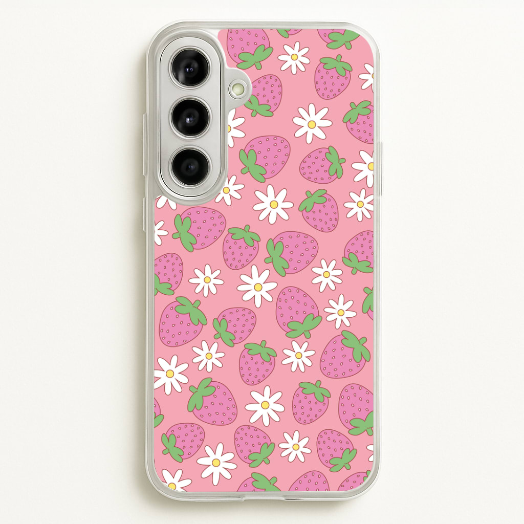 Pink Strawberries - Spring Patterns Phone Case