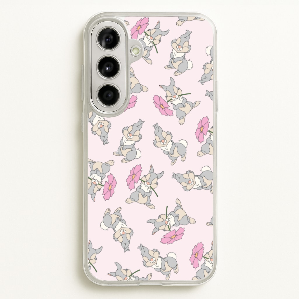Cute bunny And Flowers Pattern Phone Case