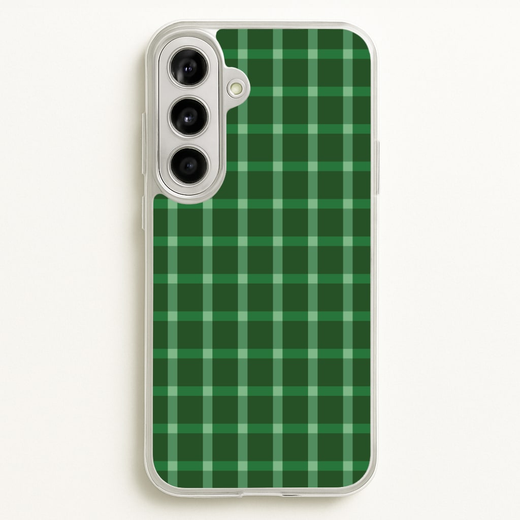 Dark Green Tartan Christmas Pattern Phone Case