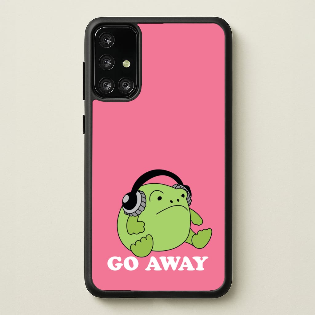 Go Away Grumpy Frog Phone Case