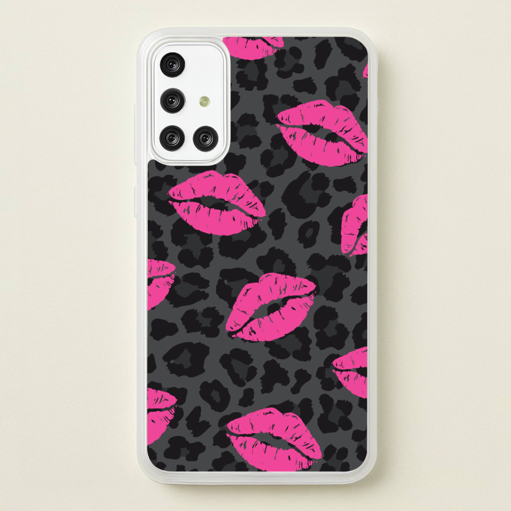 Pink Lipstick Cheetah Print Phone Case