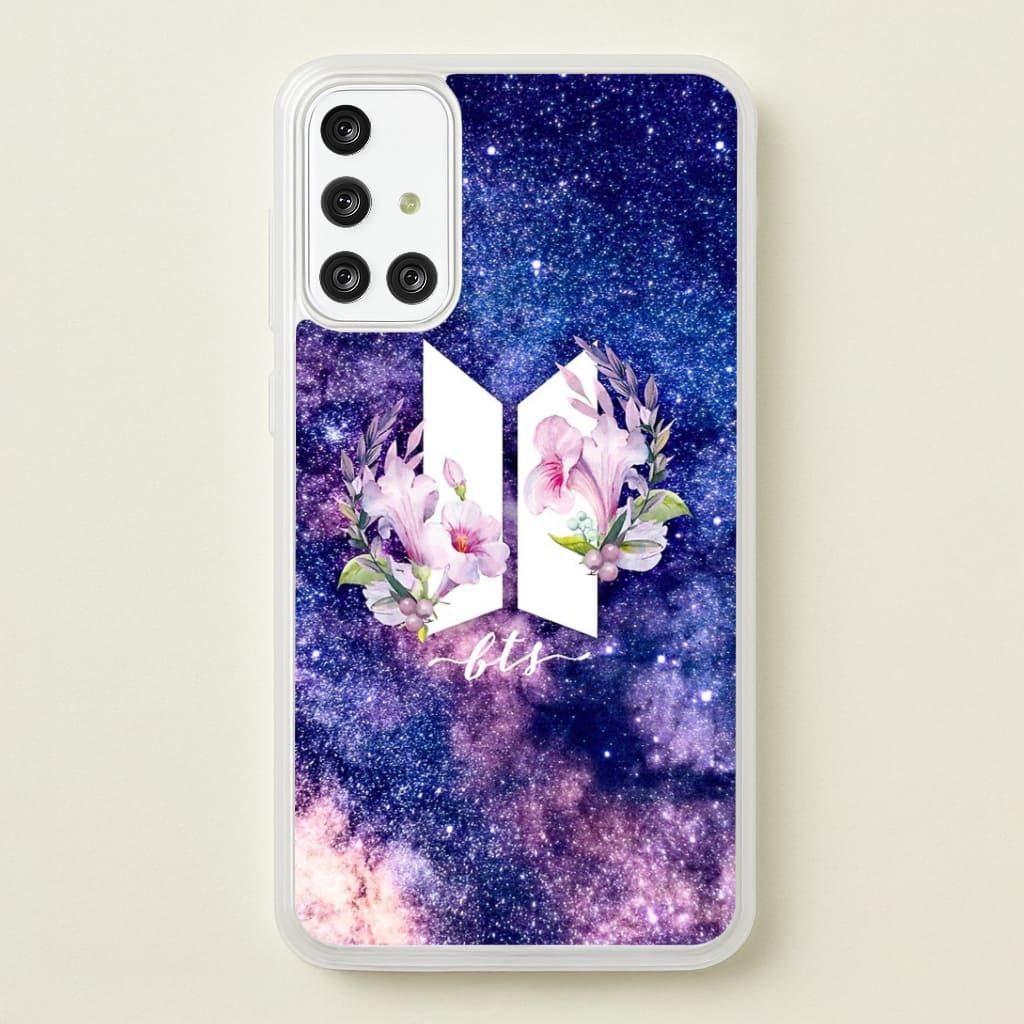 Galaxy Floral K-Pop Band Logo Phone Case