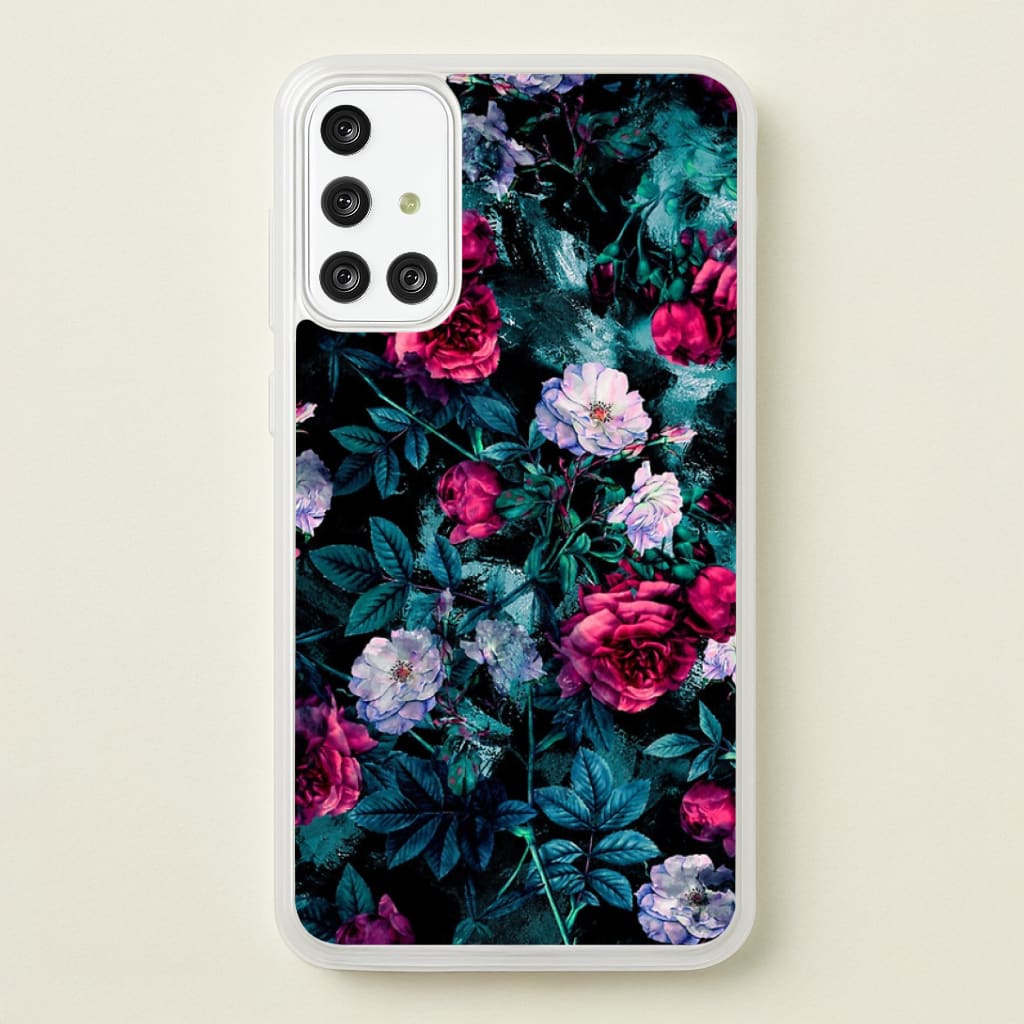 Black Floral Pattern Phone Case