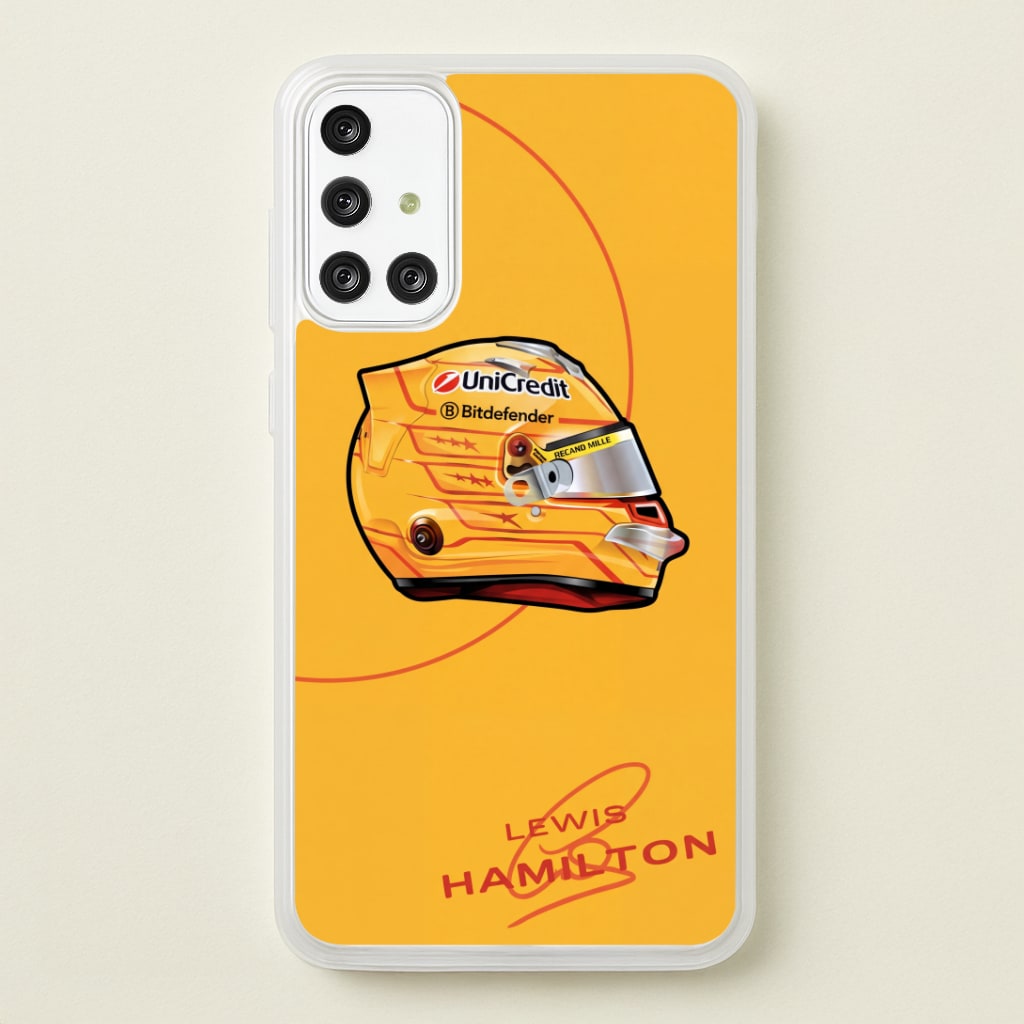 Hamilton Yellow Helmet Phone Case