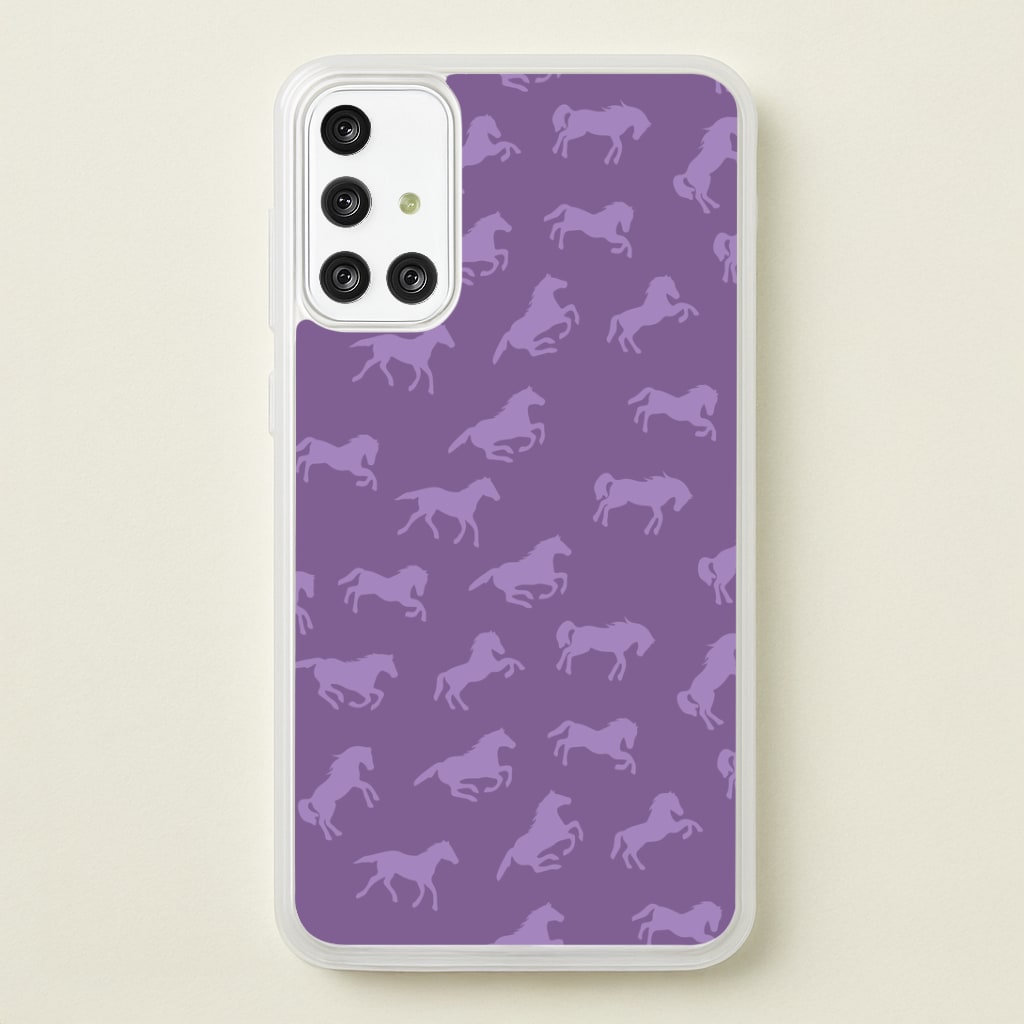 Purple Horse Pattern - Horses Phone Case