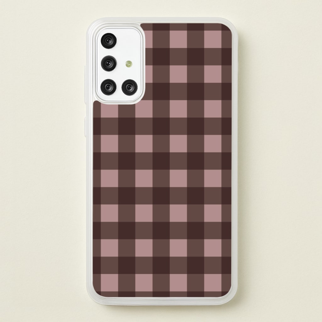 Chocolate Gingham Phone Case