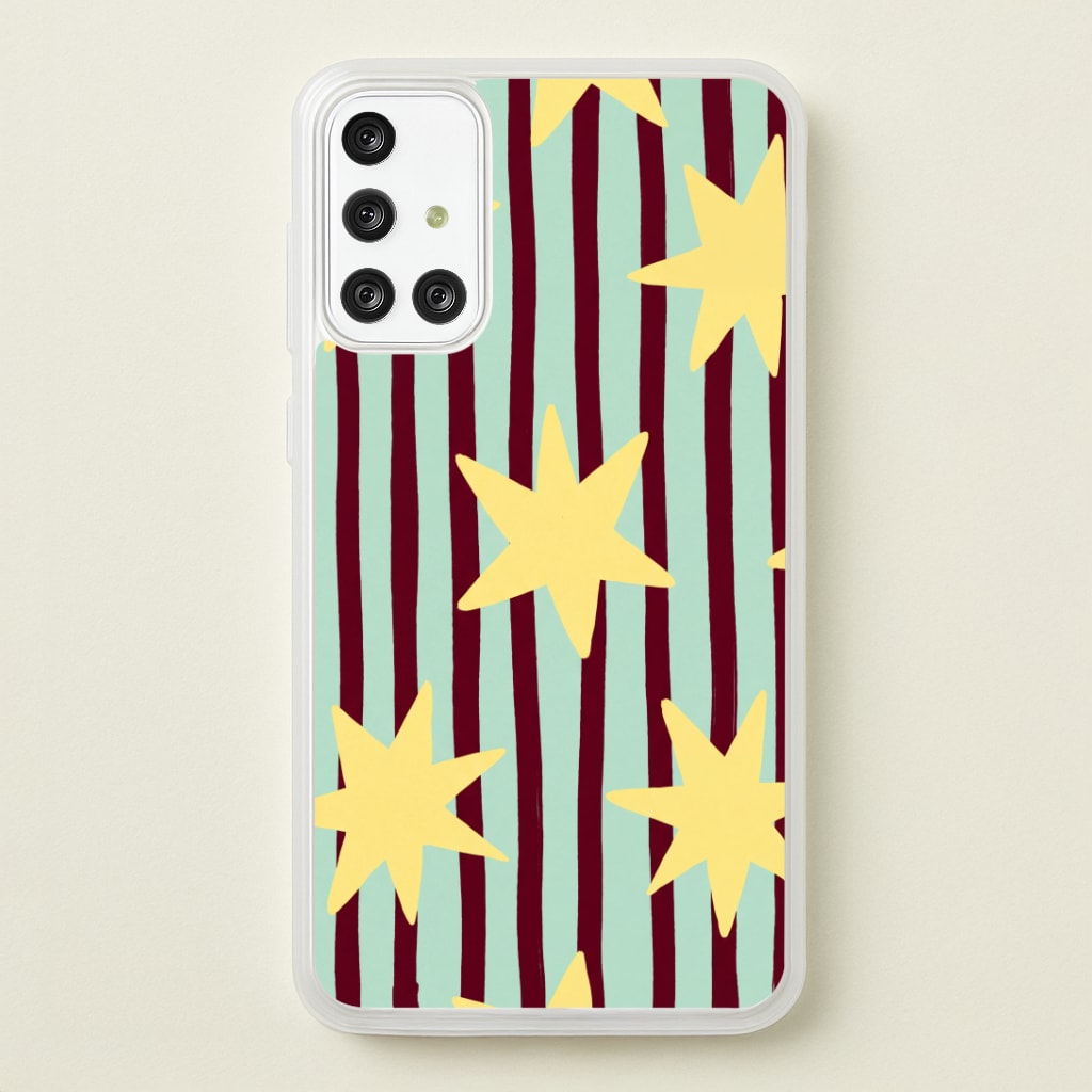 Butter Stars On Stripes Phone Case