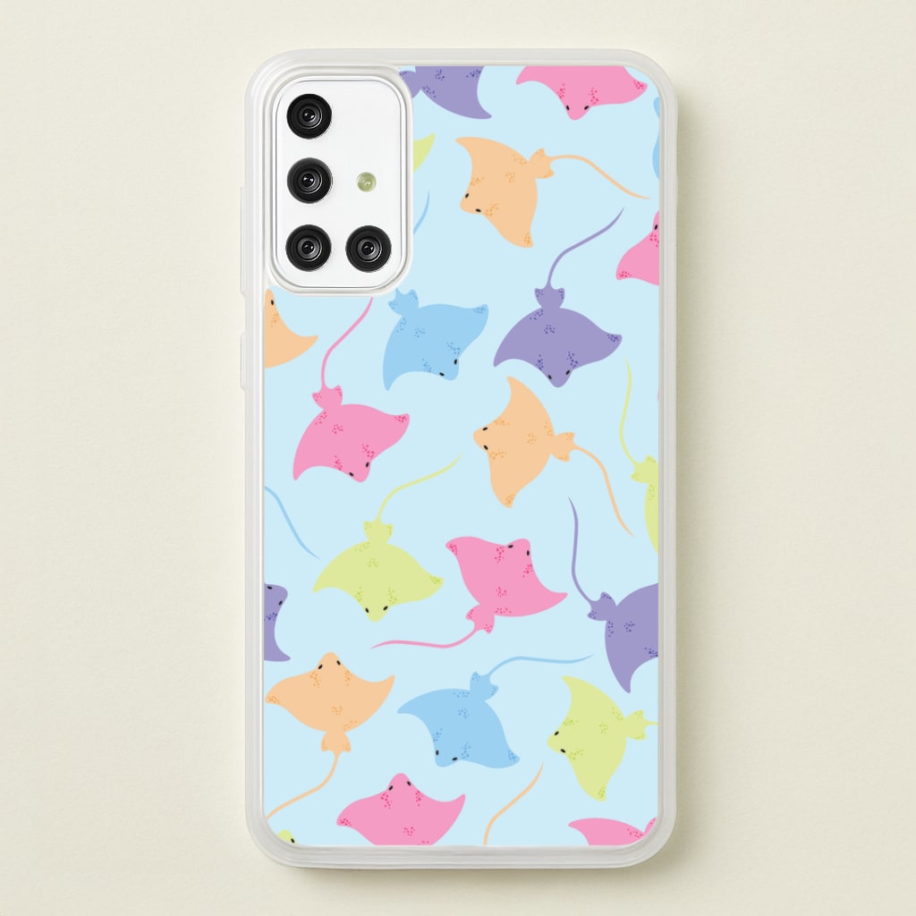 Multi Coloured Sting Ray Pattern - Sealife Phone Case