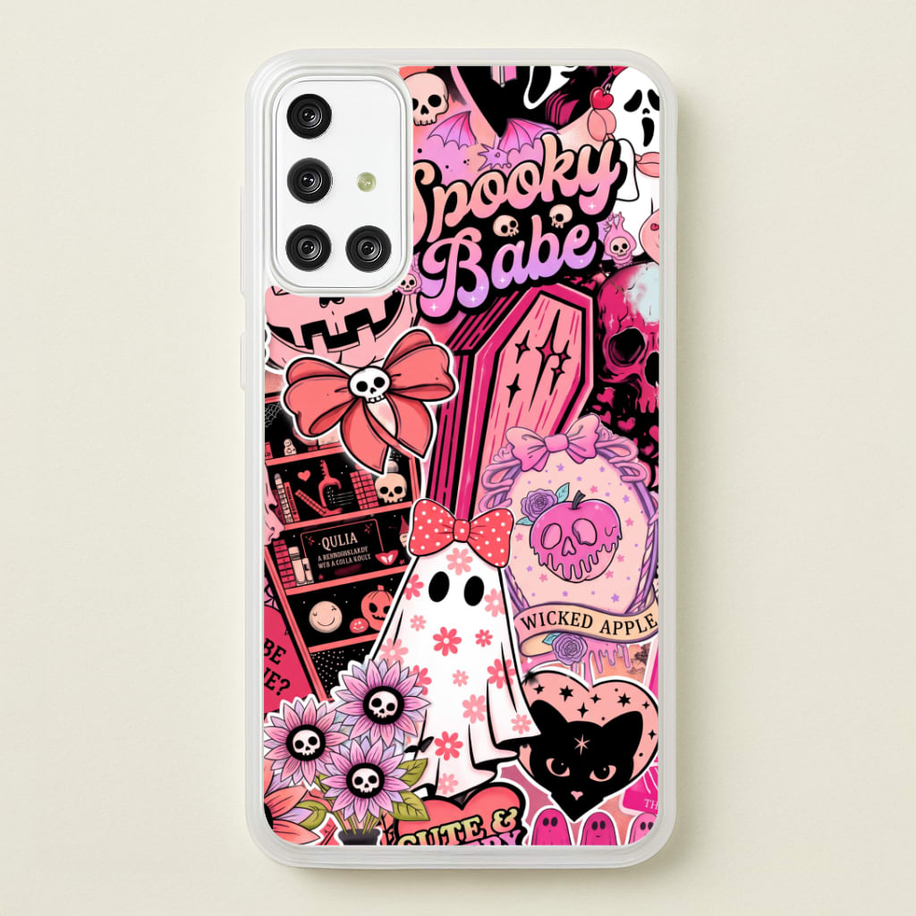 Spooky Babe Sticker Collage Phone Case