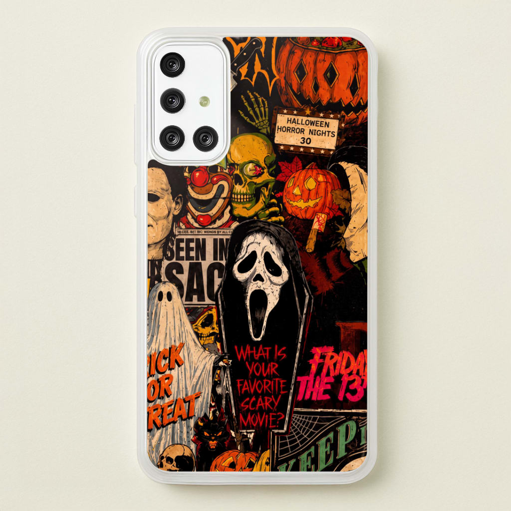 Horror Movie Sticker Collage Phone Case