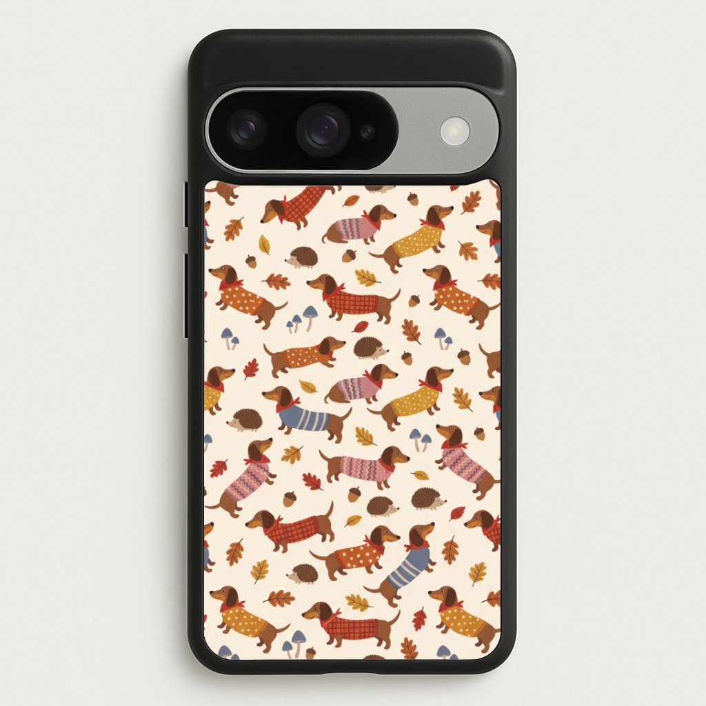 Autumn Sweater Dachshunds Phone Case