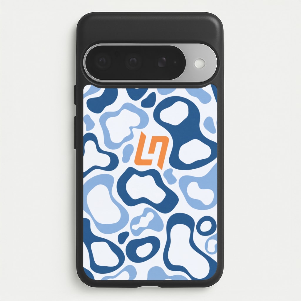 Norris Helmet Pattern - Blue Phone Case