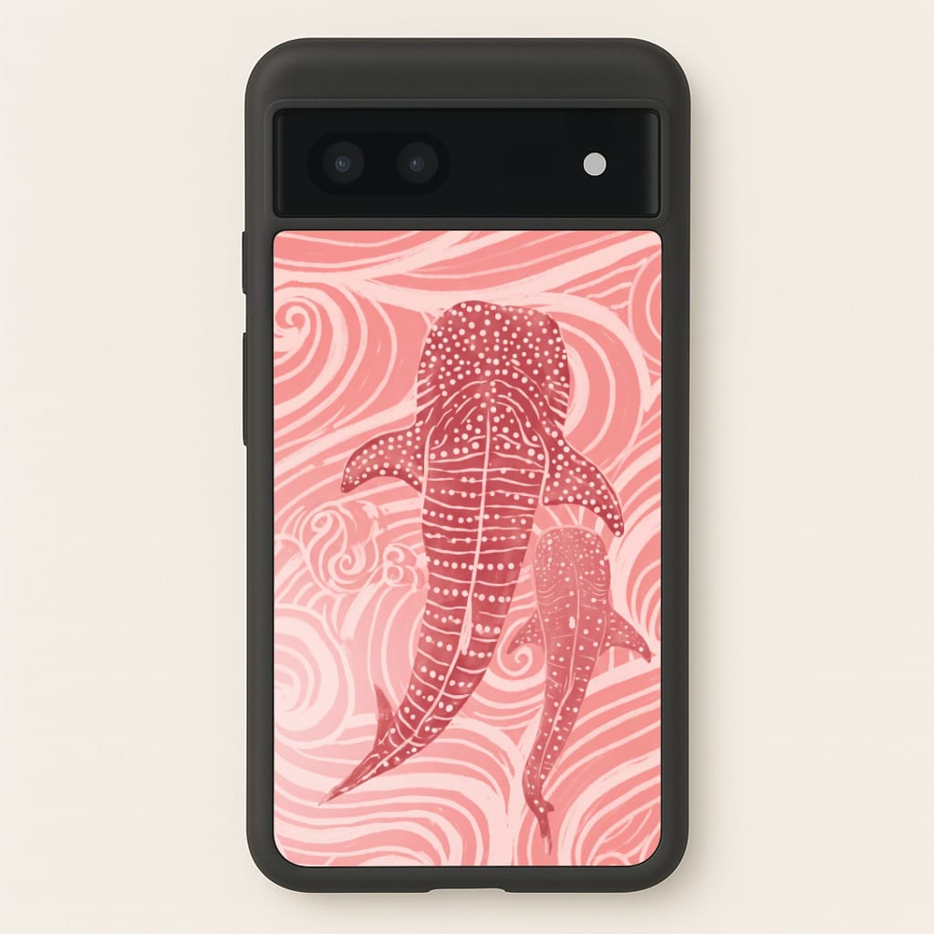 Rose Whale Shark Swirls Phone Case