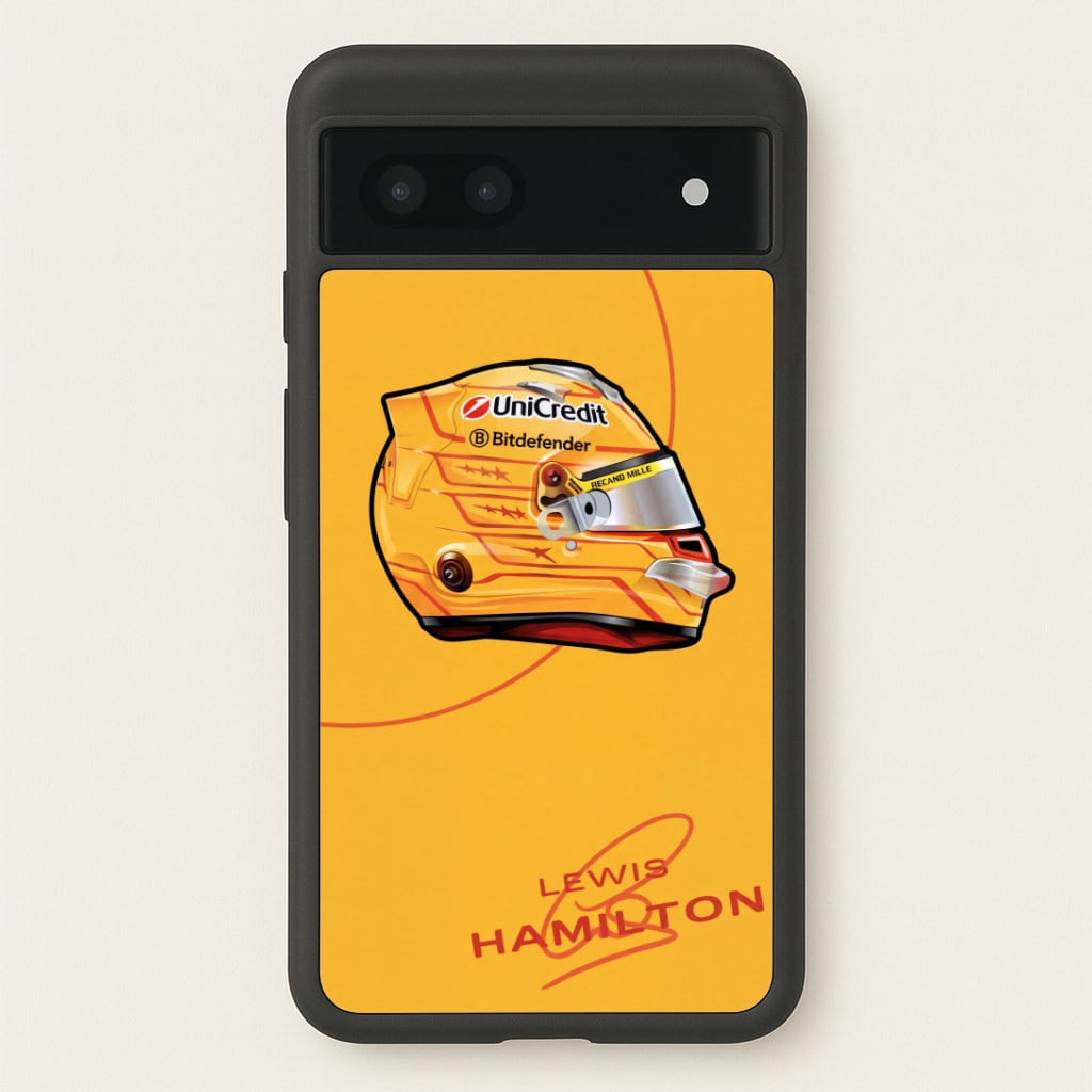 Hamilton Yellow Helmet Phone Case