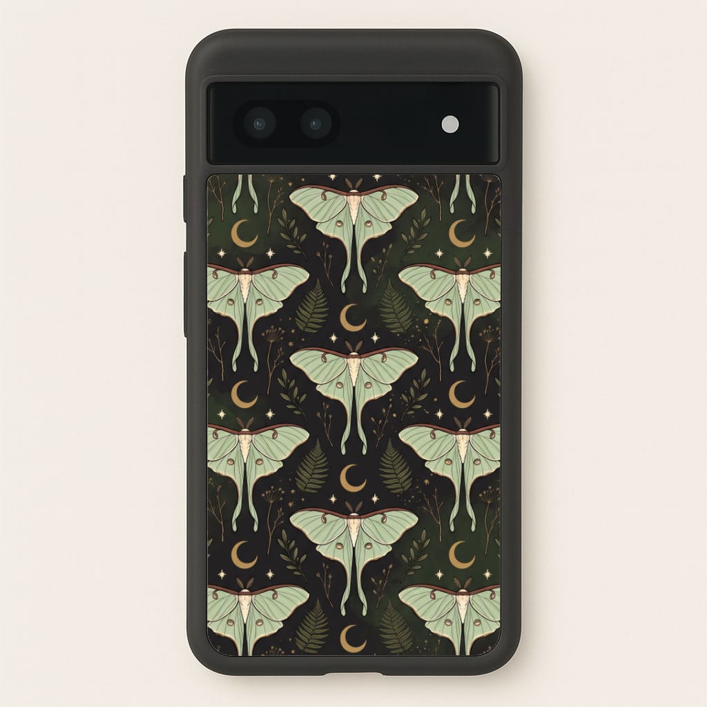 Moonlit Luna Moths Phone Case