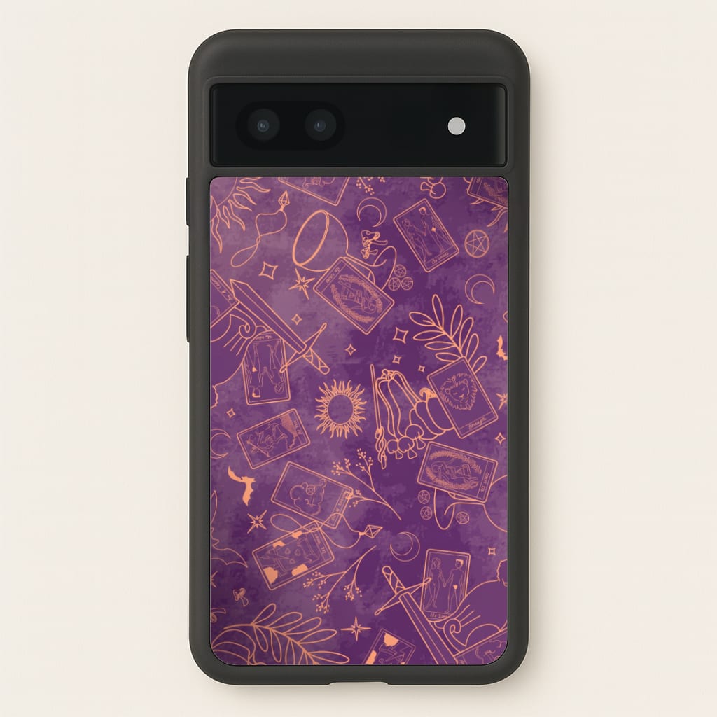 Violet Tarot Line Toss Phone Case