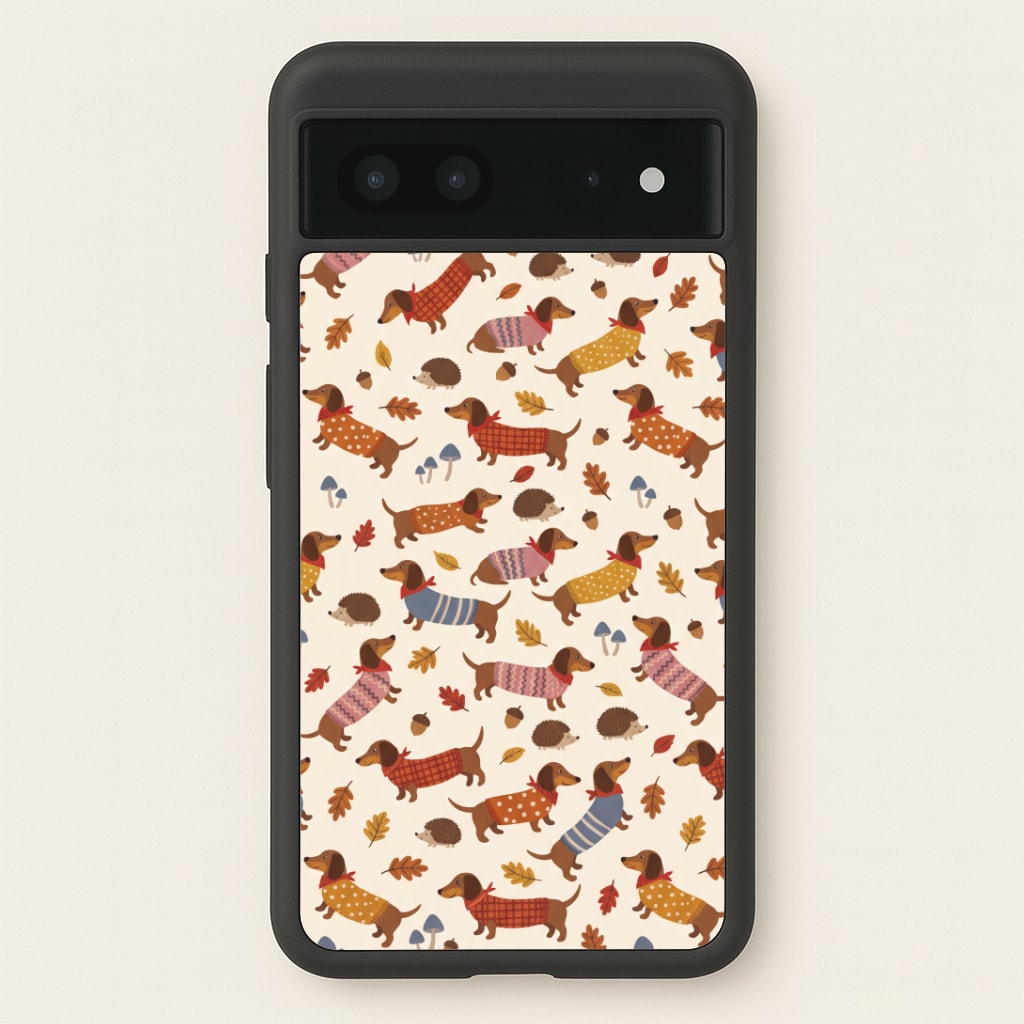 Autumn Sweater Dachshunds Phone Case