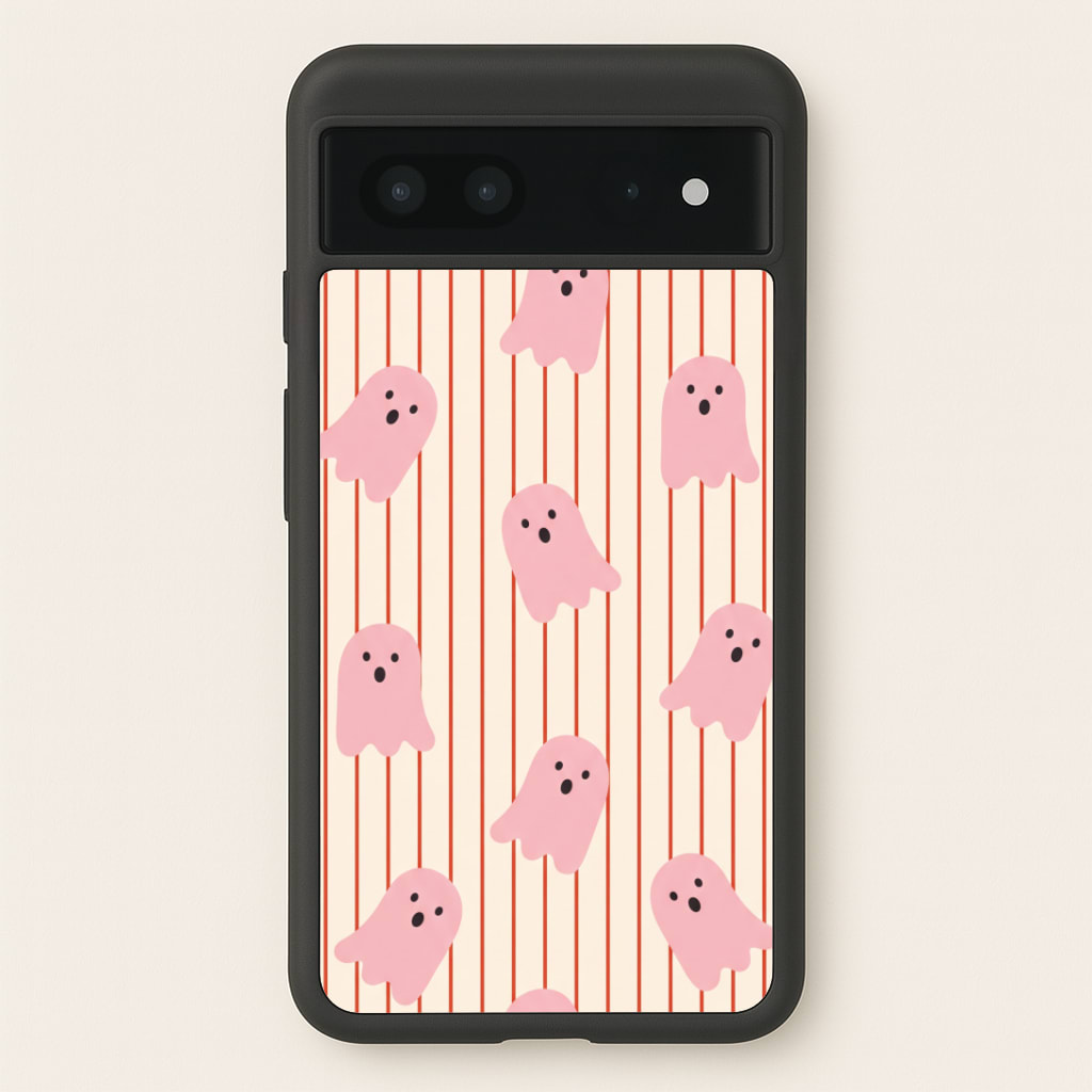Candy Stripe Ghosts - Vanilla Phone Case