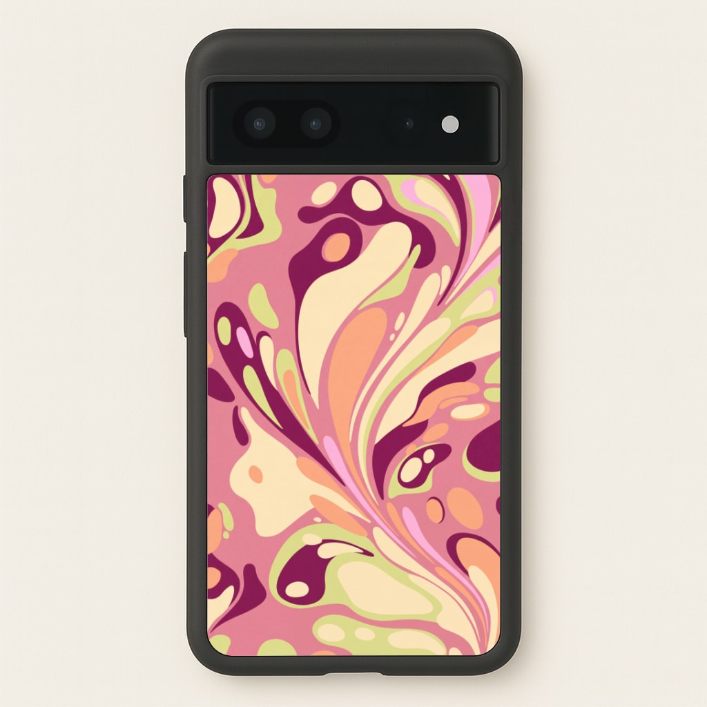 Rose Marble Swirl Phone Case